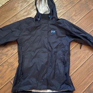 Womens HELLY Hansen Navy rain jacket